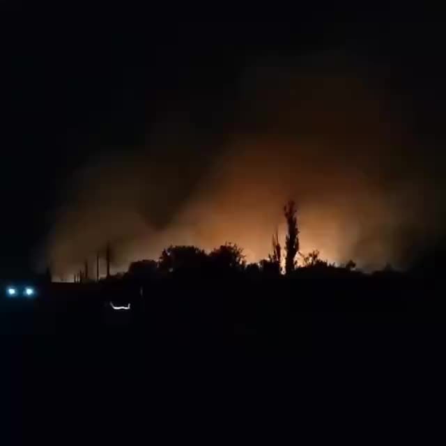 Пожары в Центре дальней космической связи в селе Витино