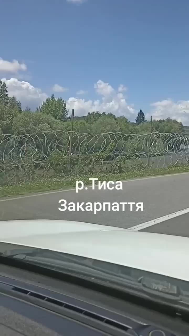 Украина установила забор на реке Тиса
