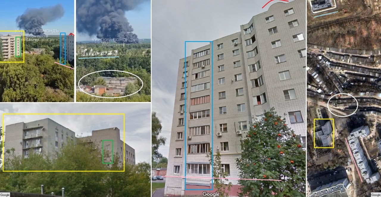Взрывы в Курске, РФ. OSINT-исследователь Blinzka геолоцировал их - удары пришлись на 3754-ю авиационно-техническую базу.  Подписаться     Сайт G.A.M.A
