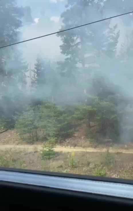 Лесной пожар под Казанью