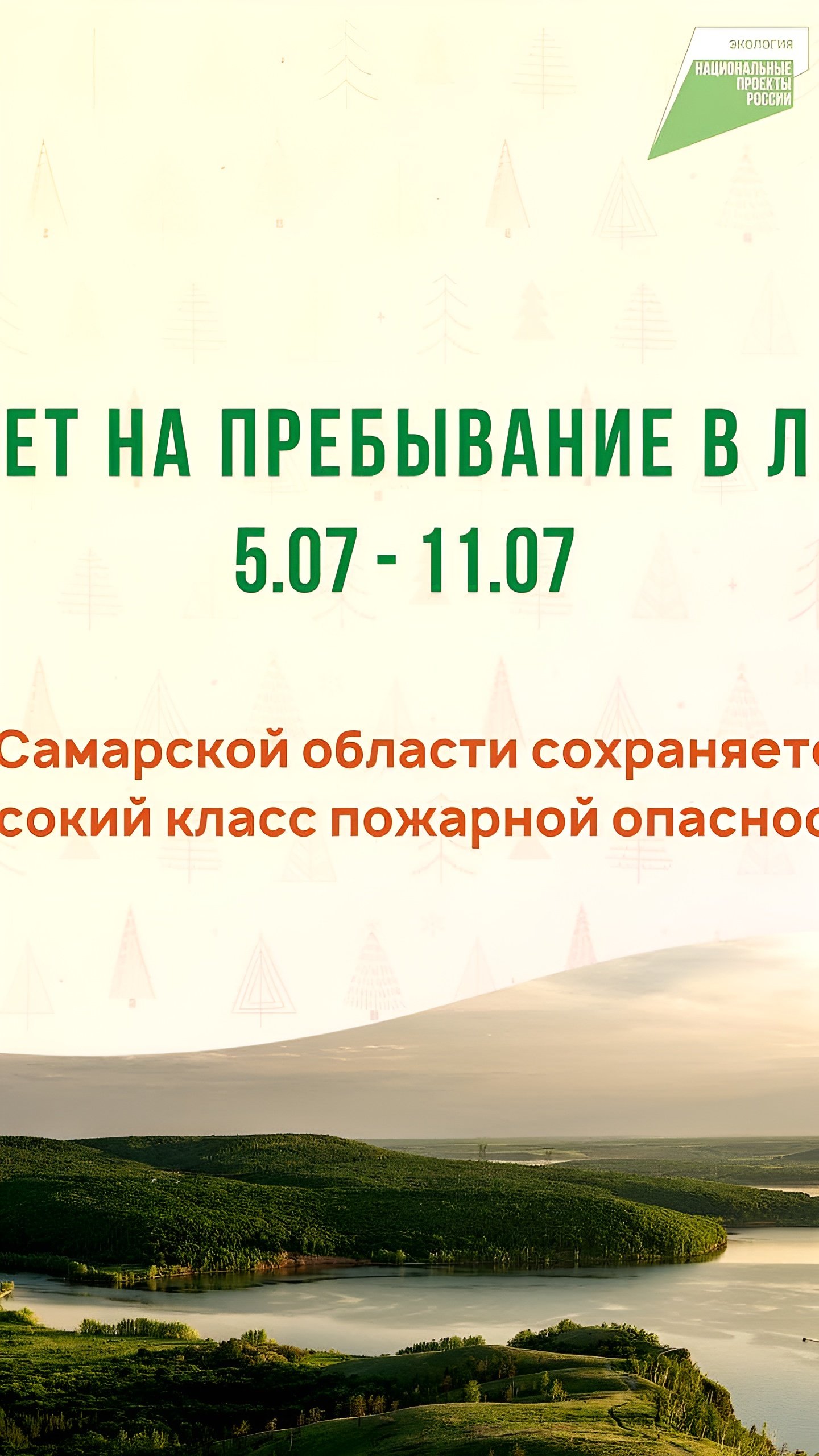 В Саратовской и Самарской областях установлен запрет на посещение лесов